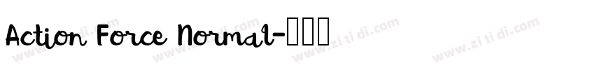 Action Force Normal字体转换